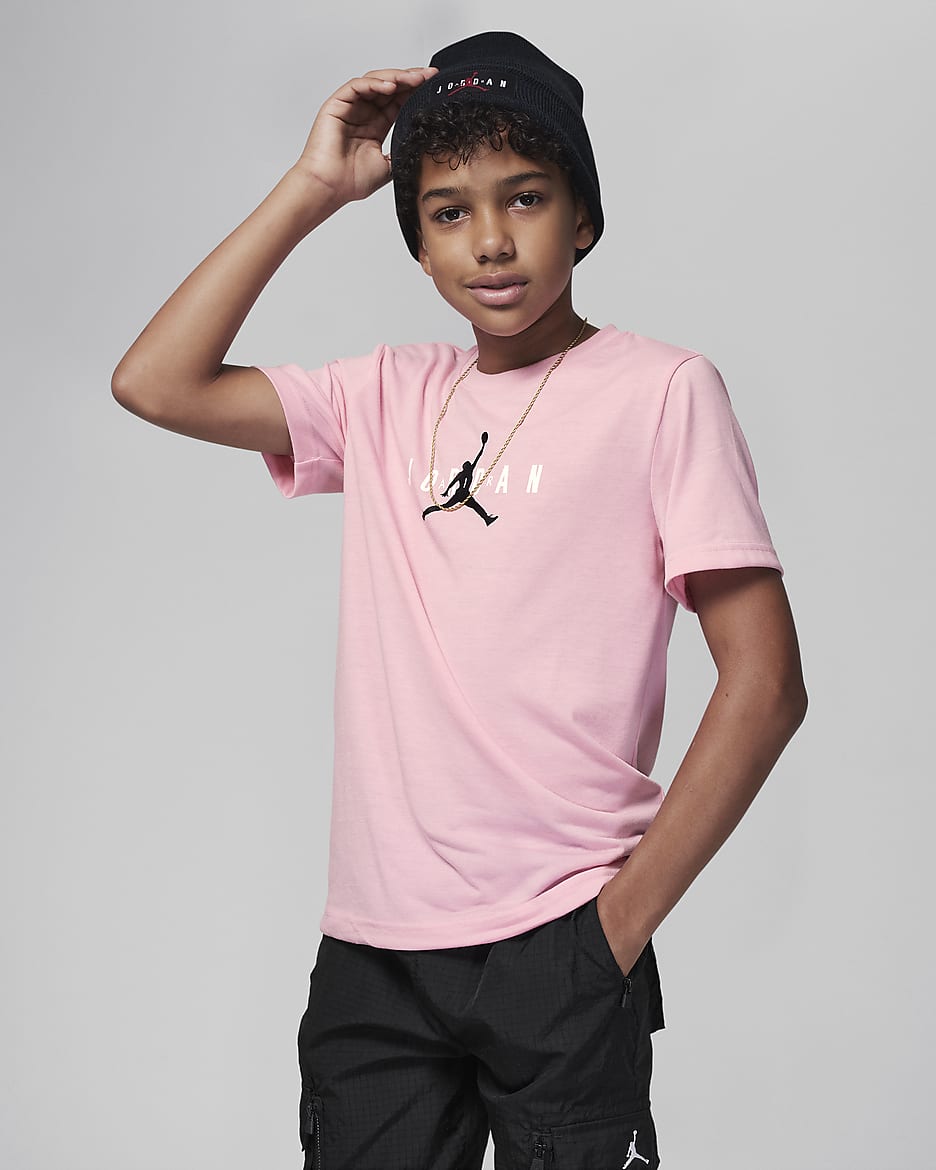 T shirt nike rose homme jordan top